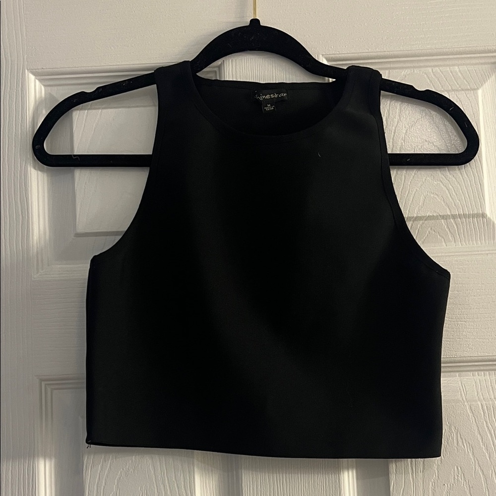 Black 90’s Crop Top